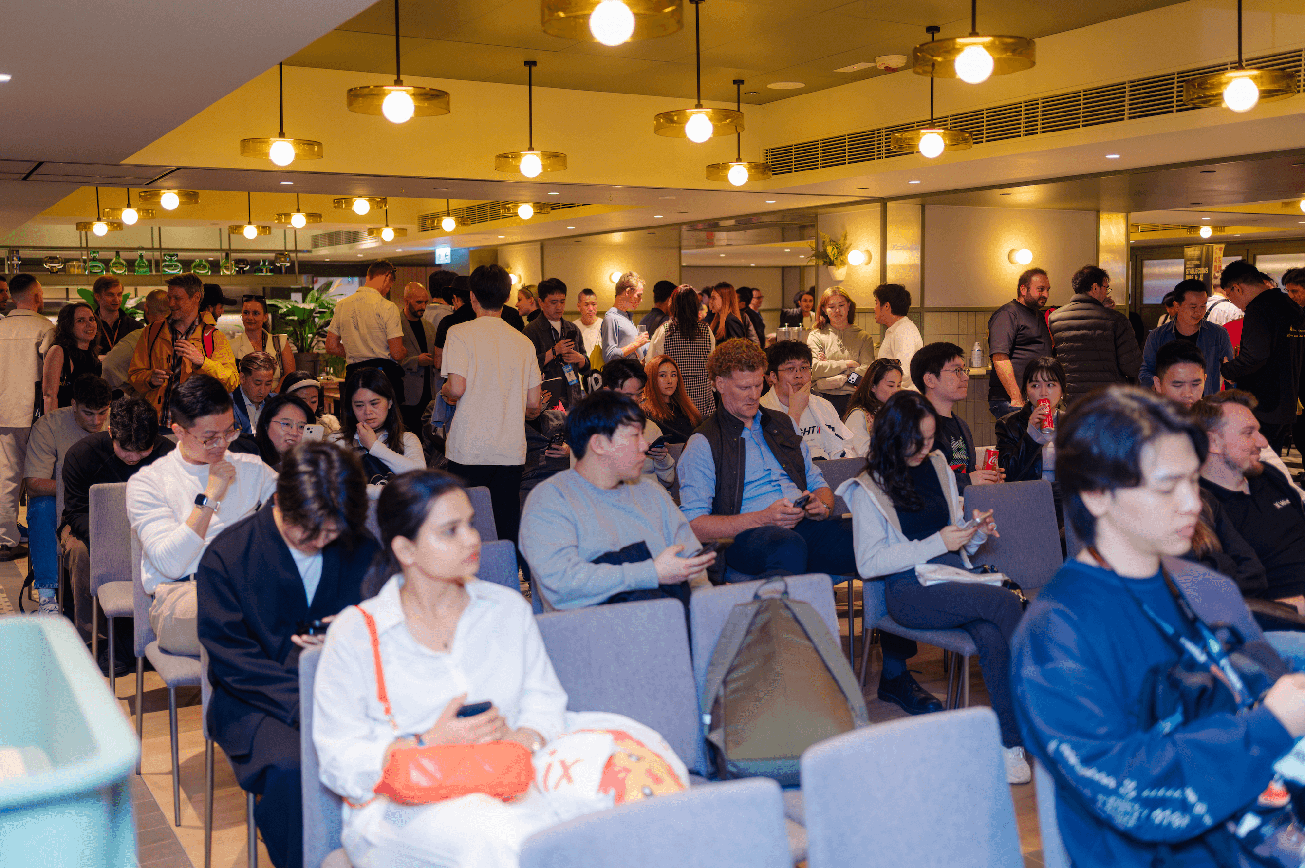Packed venue at a Half Orange side event